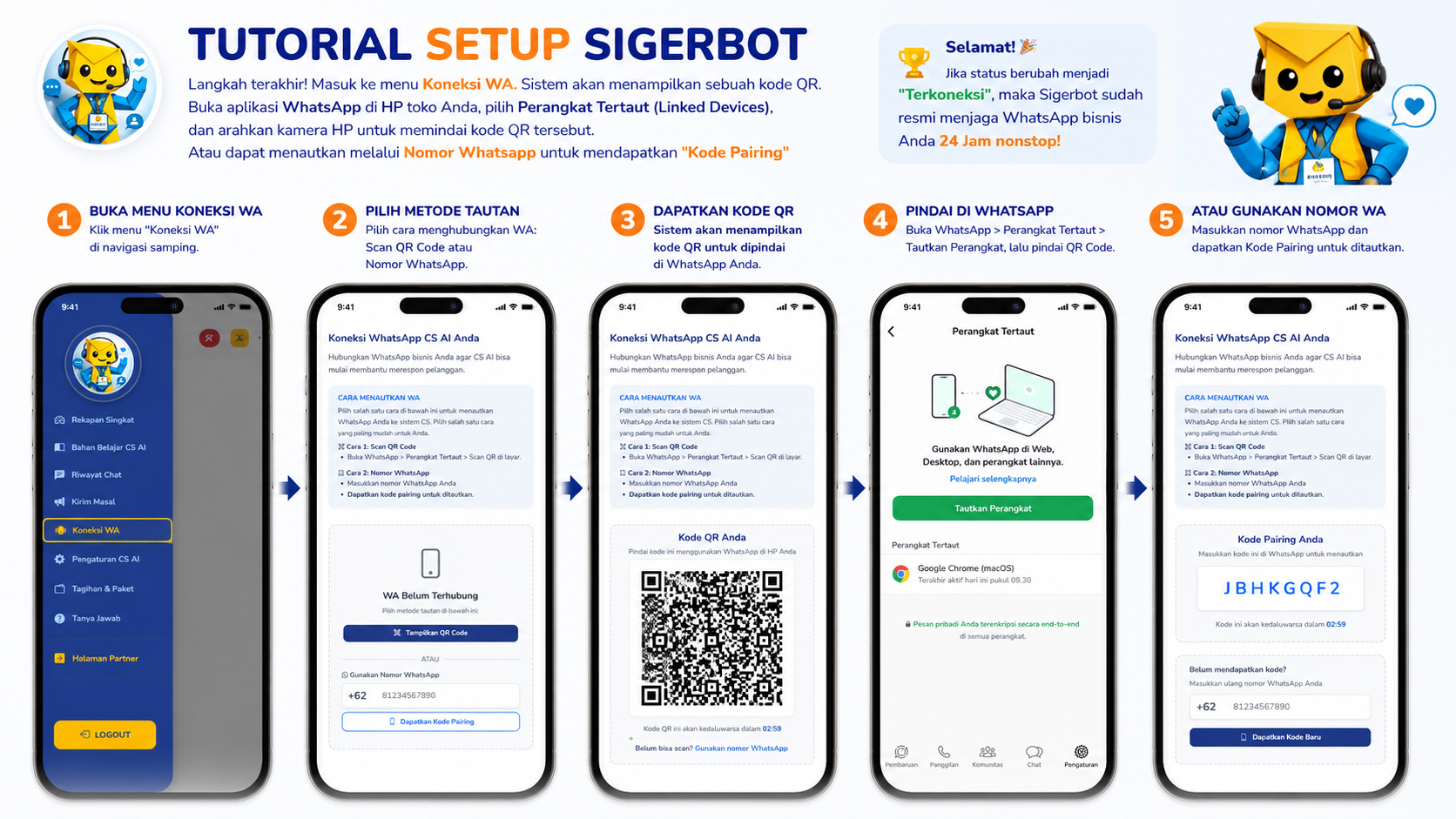 Panduan Koneksi WA Sigerbot